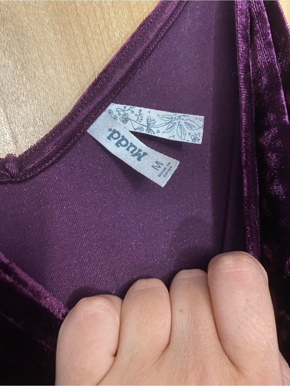 Plum Purple Crushed Velvet Adjustable Strap Whimsigoth Swing Slip Dress Medium - Picture 2 of 7